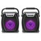 Technical Pro Rechargeable LED Bluetooth Speaker w/ USB/SD/FM Perfect Portable Speaker 30 Feet Bluetooth Range 4 inch